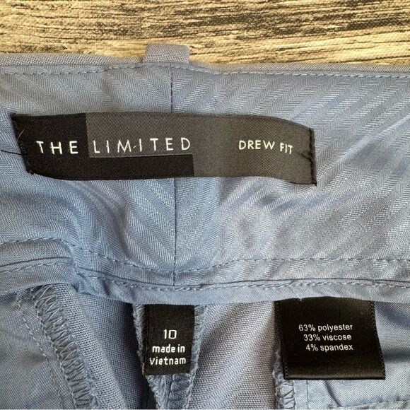 The Limited Womens Drew Fit Dress Pants Slacks 10 Periwinkle Light Blue Mid Rise - Picture 6 of 9